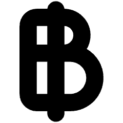 Baht Icon from Flex Solid Set