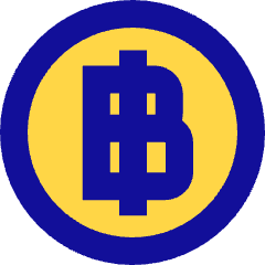 Baht Circle Icon from Sharp Pop Set