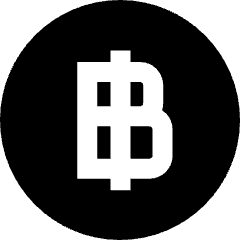 Baht Circle Icon from Sharp Solid Set