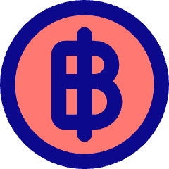 Baht Circle Icon from Core Pop Set