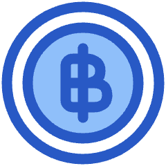 Baht Circle Icon from Plump Duo Set