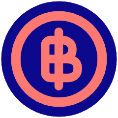 Baht Circle Icon from Plump Pop Set