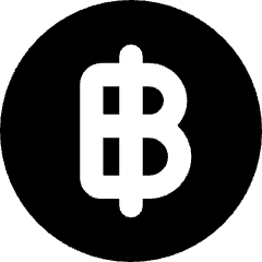 Baht Circle Icon from Core Solid Set