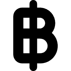 Baht Icon from Core Solid Set