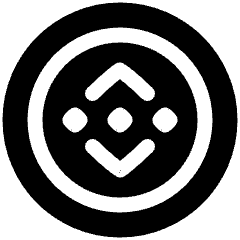 Binance Circle Icon from Plump Solid Set