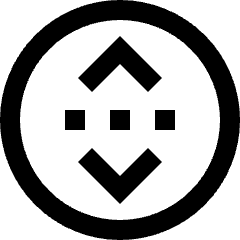 Binance Circle Icon from Sharp Line Set