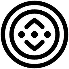 Binance Circle Icon from Plump Line Set