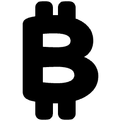 Bitcoin Icon from Plump Solid Set