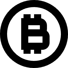 Bitcoin Circle 1 Icon from Sharp Remix Set