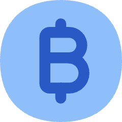 Bitcoin Circle 1 Icon from Flex Flat Set