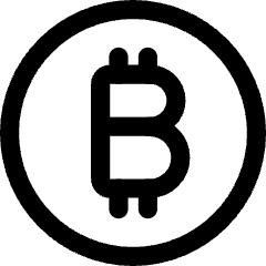 Bitcoin Circle 1 Icon from Core Line Set