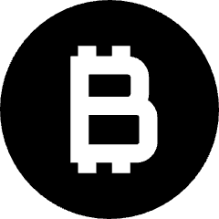 Bitcoin Circle 1 Icon from Sharp Solid Set