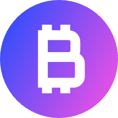 Bitcoin Circle 1 Icon from Sharp Gradient Set