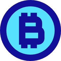 Bitcoin Circle 1 Icon from Sharp Pop Set