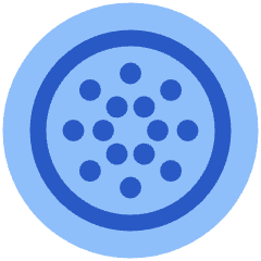 Cardano Circle Icon from Plump Flat Set