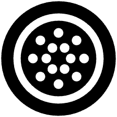 Cardano Circle Icon from Plump Solid Set