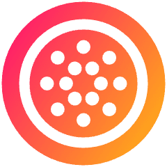 Cardano Circle Icon from Plump Gradient Set