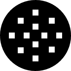 Cardano Circle Icon from Sharp Solid Set