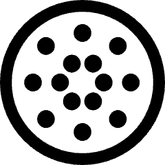 Cardano Circle Icon from Core Line Set