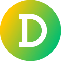 Doge Circle Icon from Sharp Gradient Set