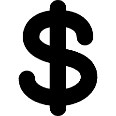Dollar Icon from Flex Solid Set