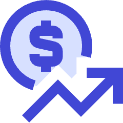 Dollar Increase Icon from Sharp Duo Set