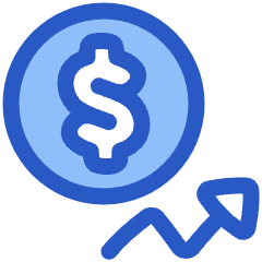 Dollar Increase Icon from Plump Duo Set