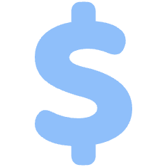 Dollar Icon from Plump Flat Set
