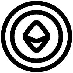 Ethereum Circle Icon from Plump Line Set