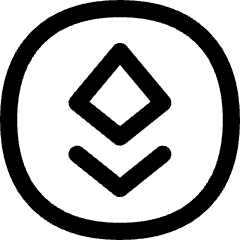 Ethereum Circle Icon from Flex Line Set
