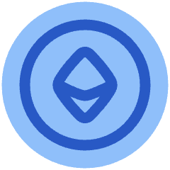 Ethereum Circle Icon from Plump Flat Set