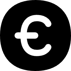 Euro Circle Icon from Flex Solid Set