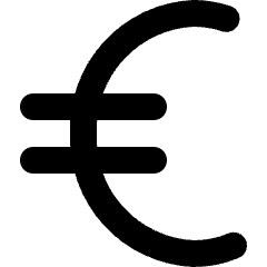 Euro Currency Icon from Micro Line Set