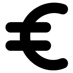 Euro Icon from Core Solid Set