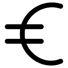 Euro Icon from Core Line Set