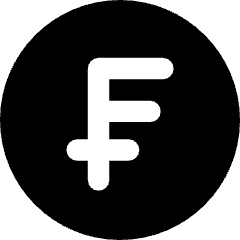Franc Circle Icon from Core Solid Set