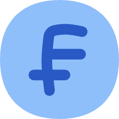 Franc Circle Icon from Flex Flat Set