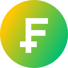 Franc Circle Icon from Sharp Gradient Set