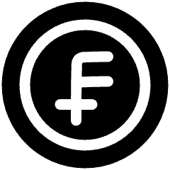 Franc Circle Icon from Plump Solid Set