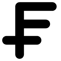 Franc Icon from Core Solid Set