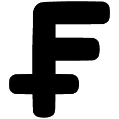 Franc Icon from Plump Solid Set