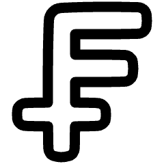Franc Icon from Plump Line Set