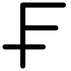 Franc Icon from Core Line Set