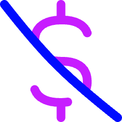 Money Currency Off Icon from Flex Neon Set