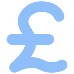 Pound Icon from Flex Flat Set