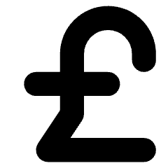 Pound Icon from Core Solid Set