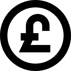 Pound Circle Icon from Sharp Remix Set