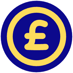 Pound Circle Icon from Plump Pop Set
