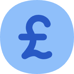Pound Circle Icon from Flex Flat Set