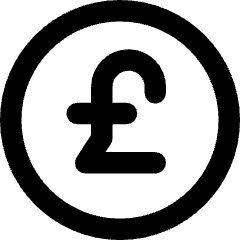 Pound Circle Icon from Core Remix Set